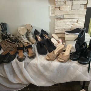 Over 70 pairs of shoes and boots